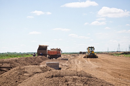 Продолжается строительство автодороги «Обход Оренбурга»